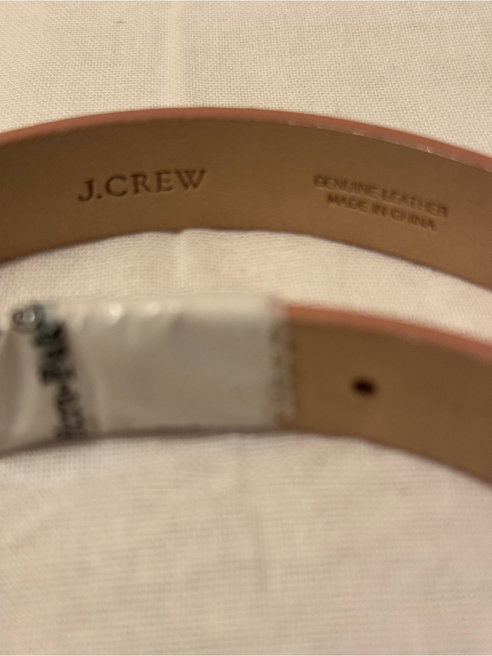 NWT VINTAGE J. Crew Monica Patent Metal Belt Frosted Taupe Deadstock Small - Picture 4 of 11